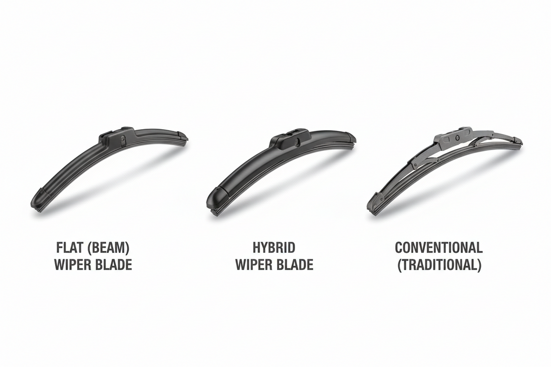 wiper blades flat hybrid conventional
